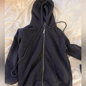 Brandy Melville Navy Regular Fit Christy Hoodie